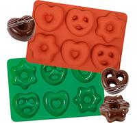 webake Molde de silicona para pan de jengibre, 2 unidades, forma de pan de jengibre, molde de silicona para hornear pan de jengibre