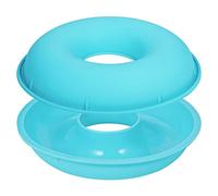webake Molde Donuts Pastel de Silicona Horno 24 cm Grande Forma de Ronda Donut Moldes de Reposteria Antiadherente Moldes para Tartas, Repostería, Bizcocho, Gelatina Grande, Pan