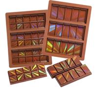 Webake Molde holográfico de silicona para chocolate para barra de chocolate, paquete de 2 moldes de silicona para chocolate