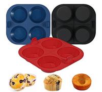 Webake Molde Magdalenas Horno Silicona Para Freidora de Aire 3 Piezas Moldes de Silicona para Air Fryer Antiadherente para Muffins, Cupcake, Brownie
