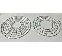 webake Rejilla para hornear de acero inoxidable, 2 unidades