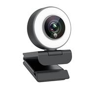 Webcam 1080P para La RetransmisióN de Videojuegos Camara Web Luz Y MicróFono Incorporados Enfoque AutomáTico para Windows 10 Videoconferencias por Skype Mac Xbox One en Youtube Facebook (967)