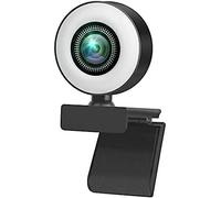 Webcam 2K 4K HD Webcam with Ring Fill Light For Laptop PC Computer Live Broadcast Camera Video Web Camera Microphone Web CAM 4k Webcam (Size : 2K),2k,Hilarious123