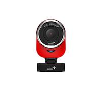 Webcam GENIUS QCAM6000 1080P Full HD con Micro USB, Color Rojo