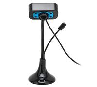 Webcam HD Webcam, USB PC Computer Webcam Webcam Webcam Manual Focus USB Streaming Webcam con Luz de Relleno LED Micrófono, Streaming Webcam para Grabación, Llamadas, Conferencias, Juegos