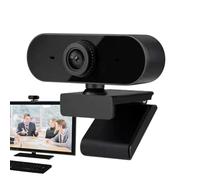 Webcam para portátil - Soporte con clip ajustable de 360 grados HD 720p conexión USB Material ABS, micrófono integrado Protección de privacidad integrada, diseño sin controlador para enfoque manual