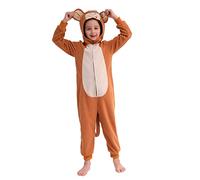 Webeasy Mameluco de animal para niños, disfraz de tigre, mono, león, guepardo, disfraz de animal de 8 a 10 años
