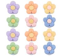 WEBEEDY 12 piezas Ambientador de aire de flores para coche Clip de ventilación de Aromaterapia Ambientador Difusor Coche para coche accesorios de ventilación para niñas y mujeres