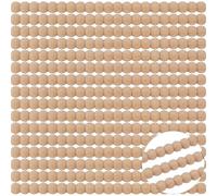 WEBEEDY 16 tiras decorativas de madera de perlas de 40 cm, fácil de pintar, tira decorativa de madera 3D, sin terminar, decoración de cuentas de madera, decoración de pared, armario, manualidades, 2,4