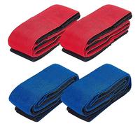 WEBEEDY 2 juegos de bandas de carreras de 4 patas, bandas de carreras cooperativas para caminante para el trabajo, cumpleaños, vacaciones, familia, patio trasero, diversión al aire libre, juego de