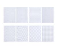 WEBEEDY 8 piezas Sashiko patrones de reparación visibles transferencias de reparación extraíbles plantillas Sashiko lavables para pegar y bordar patrones de bordado japonés para coser a mano acolchado