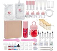 WEBEEDY DIY Kit de Brillo Labial para Principiantes 48 Piezas Hidratante