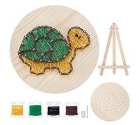 WEBEEDY Turtle String Art Kit DIY Art Craft Set para Principiantes Decoración Del Hogar Kits de Manualidades para Adultos Y Niños Suministros de Arte para Niños String Winding Wall Art