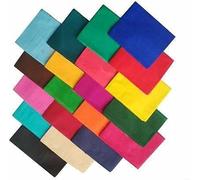 Webelkart Sari de algodón para mujer, perfecto y cómodo para el uso tradicional, algodón, adecuado para todas las ocasiones, (paquete de 20, multicolor con 2 agujas gratis)