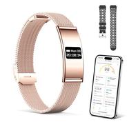 WeBeqer Smart Band, Pulsera de Actividad con Monitoreo del Sueño, Pulsera Inteligente Apoyo Frecuencia Cardíaca, Múltiples Modos Deportivos, IP68, Información sobre el Ciclo Menstrual, Oro