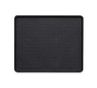 Weber Alfombrilla de Silicona Resistente al Calor con Bordes elevados para Herramientas de Barbacoa y protección de Superficies, Apto para lavavajillas, 1,5 x 28 x 23 cm, Color Negro