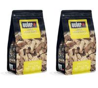 Weber Astillas de Haya (Paquete de 1400g), Aroma sútil, Ideal para Queso, Verduras, Pescado, Aves de Corral y Cerdo, Madera 100% Natural, Producto de la UE, certificada FSC sostenible (17622)