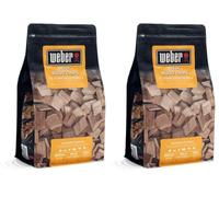 Weber Astillas de Manzano (Paquete de 1400g), Aroma Sutil, Dulce y Delicado, Ideal para Pescados, Madera 100% Natural, Producto de la UE, certificada FSC sostenible (17621)