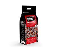 Weber Briquetas de carbón Vegetal, 8 kg, Negro, 40,5 x 35,2 x 17,2 cm, 17668