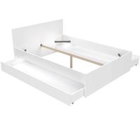 Weber Cama con 2 cajones, blanca, 160x200 cm