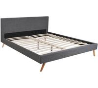 Weber Cama, tejido gris oscuro 180x200 cm