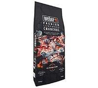 Weber Carbón Premium (Saco de 10kg), para brasas rápidas y calientes, ideal para una barbacoa rápida, madera 100% natural, producto de la UE, recolección sostenible, certificado FSC (17826)