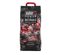 Weber Carbón Premium (Saco de 3kg), para brasas rápidas y calientes, ideal para una barbacoa rápida, madera 100% natural, producto de la UE, recolección sostenible, certificado FSC (17828)