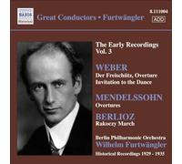 Wilhelm Furtwängler – Les Enregistrements de Jeunesse Vol. 3 – CD – NAXOS (Importación USA)