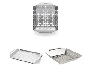 Weber Cesta Peque a Para Verduras, 6481 + Weber Style 6435 Professional-Grade Grill Pan + Weber 6434, Cesta Para Verduras Acero Inoxidable