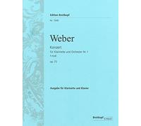 WEBER - Concierto nº 1 Op.73 en Fa menor para Clarinete y Piano (Urtext) (Hausswald/Hermann)