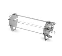 Weber Crafted Juego de brochetas para rotisserie/Soporte con 6 brochetas de Acero Inoxidable, aptas para lavavajillas, 40 cm, Plata (7685)