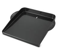 Weber Deluxe Plancha de Hierro Fundido para Q300, 3000 y barbacoas de Gas/Calor Uniforme, Ideal para Verduras, mariscos y Platos a la Plancha, Negro (6466)