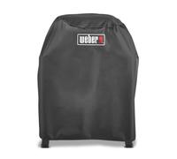 Weber Funda Premium para Barbacoa Lumin con Soporte, Tejido Transpirable Resistente a Rayos UV y Agua, protección fiable Frente a Viento y Clima, fijación con Velcro, Negro (3401289)