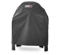 WEBER Funda Premium para Barbacoa Pulse 1000 con Soporte, Transpirable y Resistente a Rayos UV y Agua, protección contra Viento y Clima, sujeción Segura con Velcro, Negro (7185)