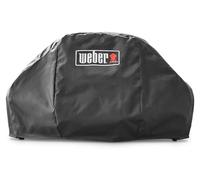 Weber Funda Premium para Barbacoa Pulse 2000, Material Transpirable Resistente a UV y Agua, protección eficaz Frente a Viento y Clima, Sistema de fijación con Velcro, Color Negro (7140)