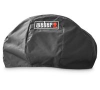 Weber Funda premium tipo bonnet para barbacoa PULSE 1000, tejido transpirable resistente a rayos UV y agua, protección contra viento y clima, cierre de velcro seguro, negro (7180)
