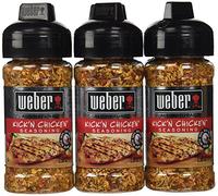 Weber Grill Seasoning Kickn Chicken, 2.5-Ounce (Pack of 6)