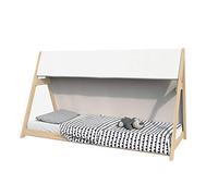 WEBER INDUSTRIES Cama de Cabana Tipi 70 x 140 cm + 1 Lienzo + 1 somier/Natural