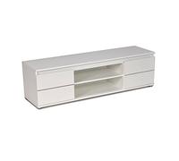 WEBER INDUSTRIES como - Mueble TV, Madera, Blanco, 140 x 38,2 x 40 cm