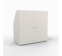 WEBER INDUSTRIES - Mueble de Almacenamiento bajo Pendiente (2 Puertas, Cali), Color Blanco