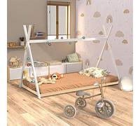 WEBER INDUSTRIES Sioux - Cama cabaña, Madera, Color Blanco, 1 Persona