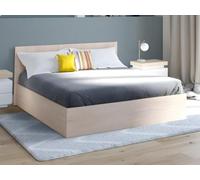 WEBER INDUSTRIES Venta-Unica - Cama con canapé abatible ELPHEGE - 160x200 cm - Color Roble