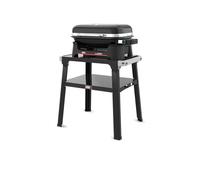 Weber Lumin Barbacoa eléctrica con Soporte, hasta 315 °C, con termómetro Integrado en la Tapa, Parrillas de Hierro esmaltado, Superficie de cocción de 33 x 49 cm, Negro (1501652)