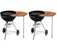 Weber Mesa Lateral bambú, para barbacoas de carbón 47 y 57cm GRUP_Accesorios (Paquete de 2)