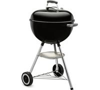 Weber Original Kettle 18 Inch Charcoal Grill Black | Parrilla clásica para barbacoa al aire libre con sistema de limpieza One-Touch™ y amortiguadores precisos de control de