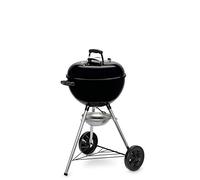 Weber Original Kettle Barbacoa de carbón, superficie de la parrilla de Ø 47 cm, barbacoa con tapa y cuba esmaltadas en porcelana, termómetro en tapa, sistema de limpieza One-Touch - Negro (13101004)