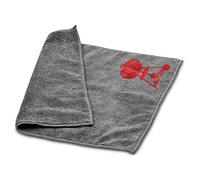 Weber Paño de microfibra, suave, para el cuidado de partes esmaltadas y de acero inoxidable de todo tipo de barbacoas, eliminación de suciedad, lavable en lavadora - Gris (17689)