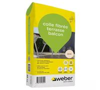 Weber - Pegamento fibrado para terrazas y balcones (25 kg, para baldosas y piedras naturales)