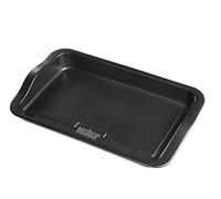 Weber Plancha de cerámica, 42 x 25 cm, con borde alto, superficie antiadherente, extremadamente resistente al calor, ideal para acompañamientos y más, apta para lavavajillas - Negro (17885)