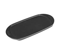 Weber Plancha de cerámica, pequeña (40x22 cm), superficie antiadherente, ideal para hamburguesas smash, fajitas, espárragos y más, apta para lavavajillas - Negro (6465)